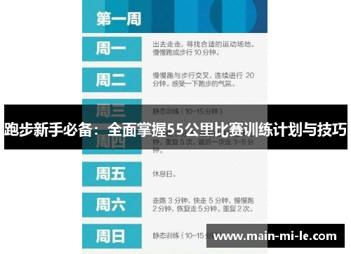 跑步新手必备：全面掌握55公里比赛训练计划与技巧